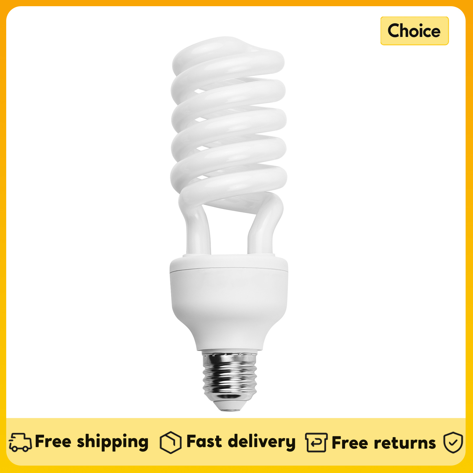 Photography Bulb - Bombilla fluorescente en espiral de 45W,