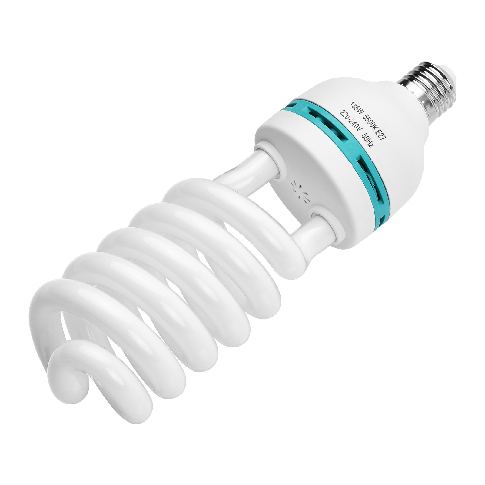 Photography Bulb - Andoer-bombilla fluorescente en espiral E27, 135W,