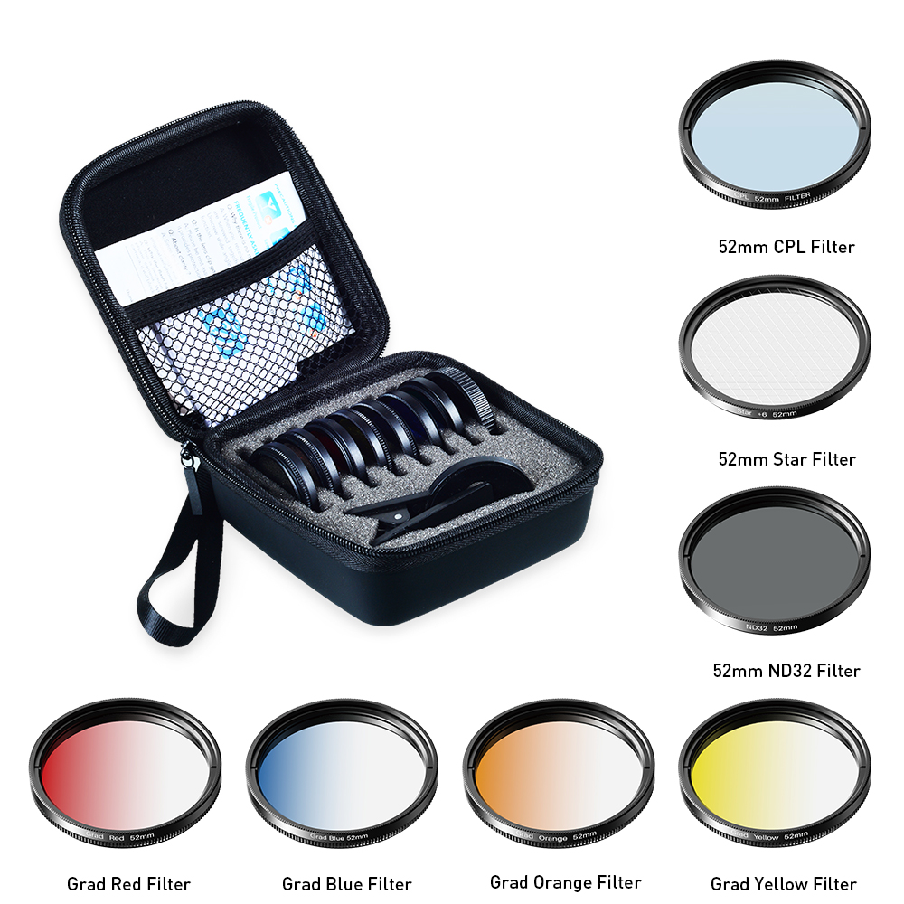 Photography Yellow Filter - APEXEL Kit de Lentes con Filtro