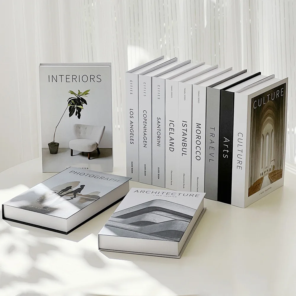 Photography Magazine - Accesorios de libros falsos decorativos modernos