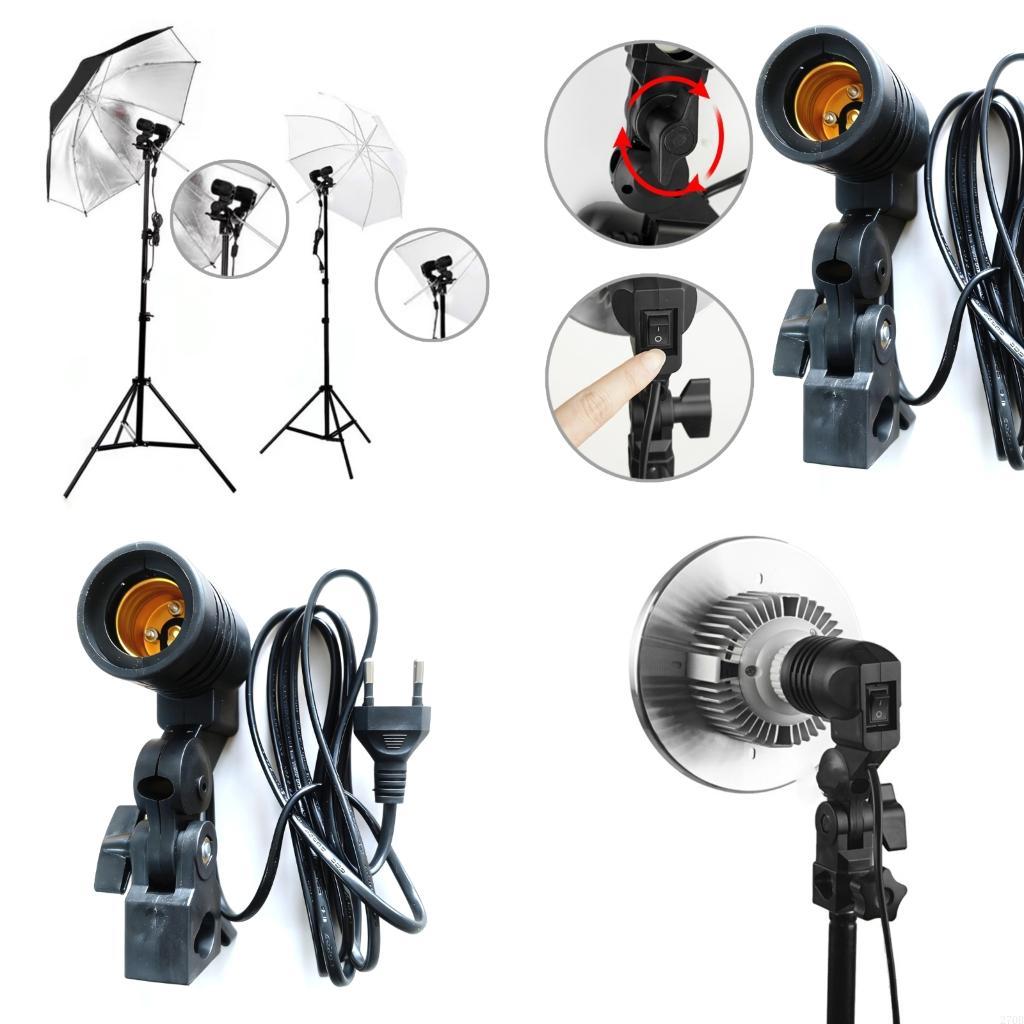 Photography Umbrella Light - Soporte luz E27, soporte Reflector paraguas,