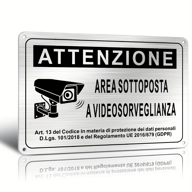 Photography Unit - Señal de seguridad italiana de 20x30