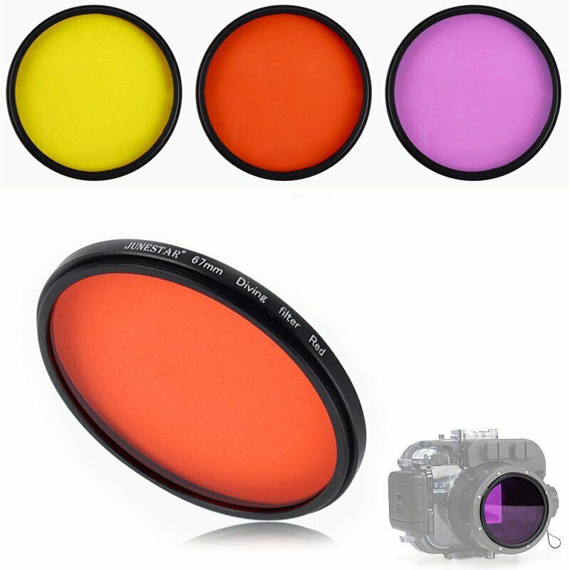 Photography Yellow Filter - Filtro de buceo para lente de