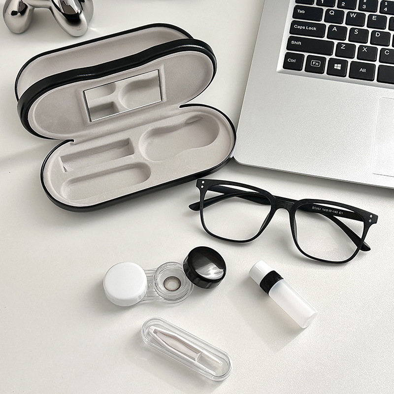 Caja de gafas 2 en 1 de doble  - Lens Case Pouch reseña y precio