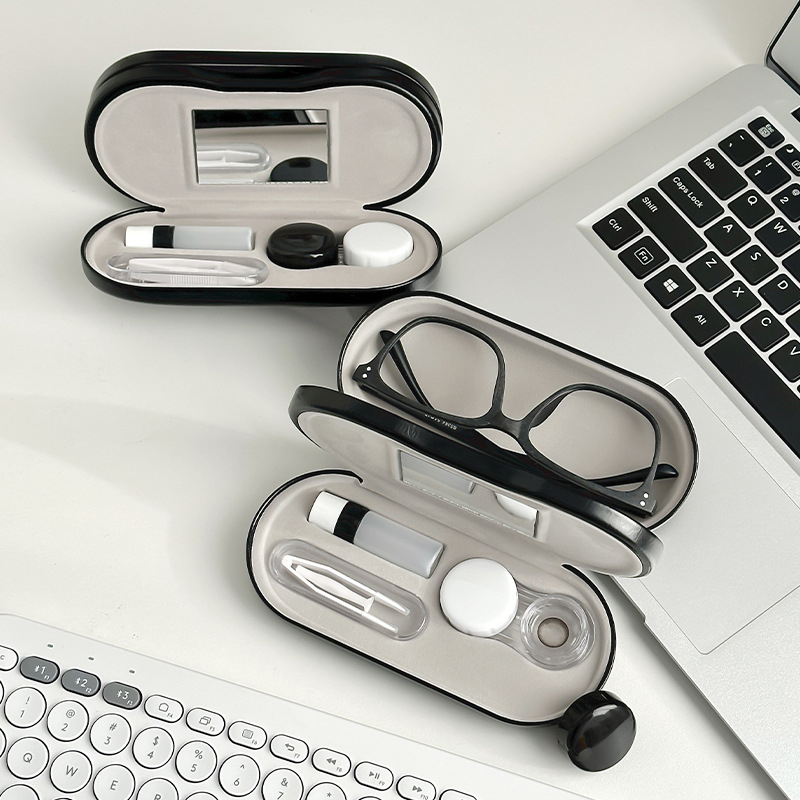 Caja de gafas 2 en 1 de doble  - Lens Case Pouch reseña y precio