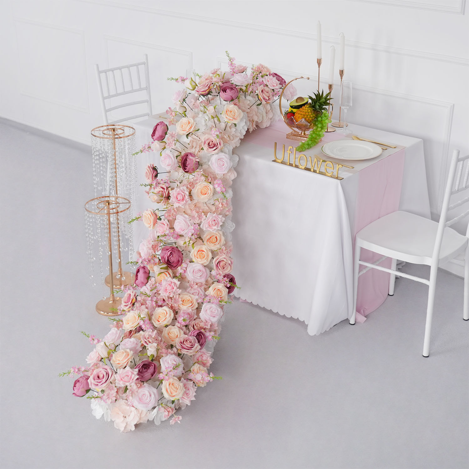 Uflower-fila de flores artific - Photography Graduation reseña y precio