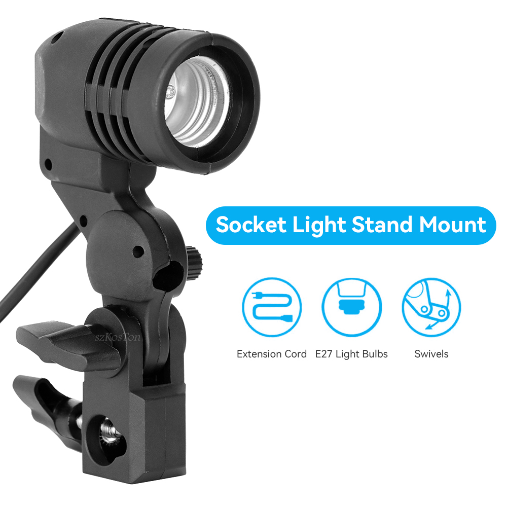 Soporte de bombilla de un solo - Photography Umbrella Light reseña y precio