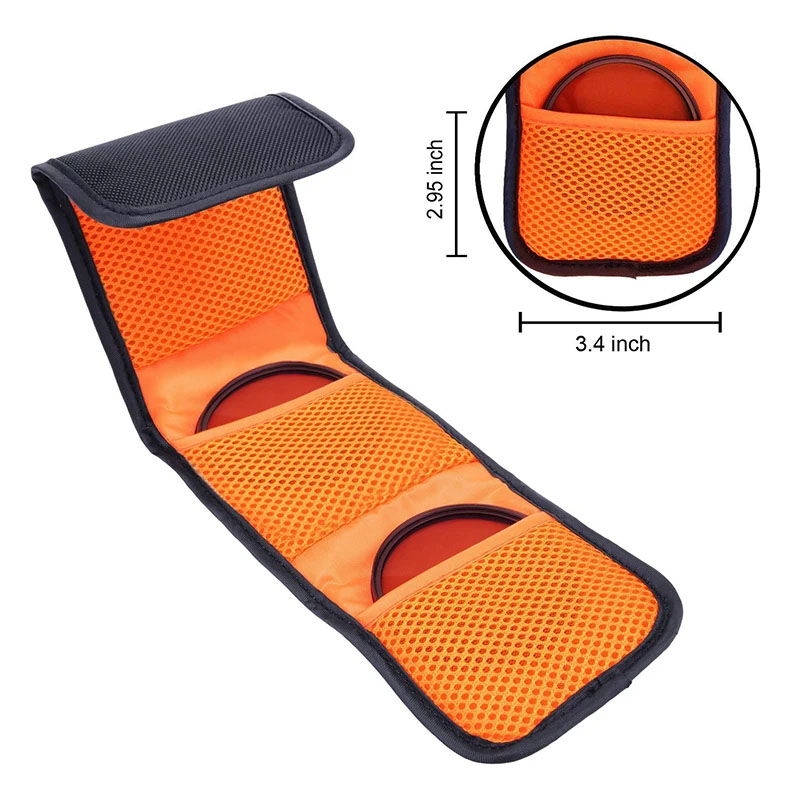 Bolsa con 3 bolsillos para fil - Lens Case Pouch reseña y precio