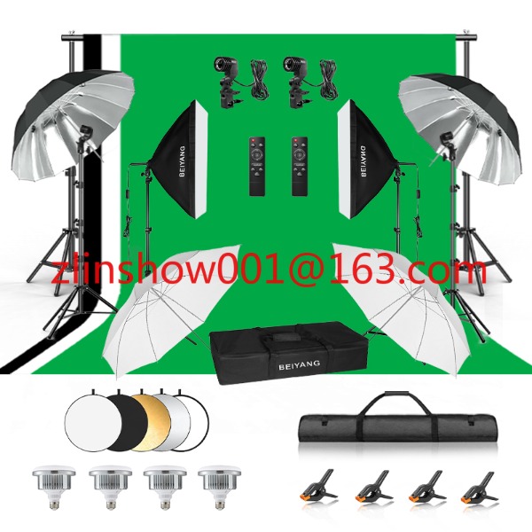 Equipo de estudio fotográfico  - Photography Umbrella Light reseña y precio