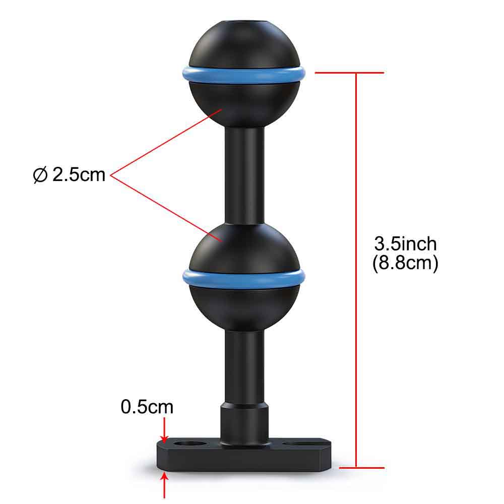 Adaptador de bola doble de 1'' - Photography Zone System reseña y precio