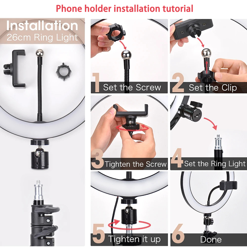 Anillo de luces LED de 16cm, 2 - Photography Bulb reseña y precio