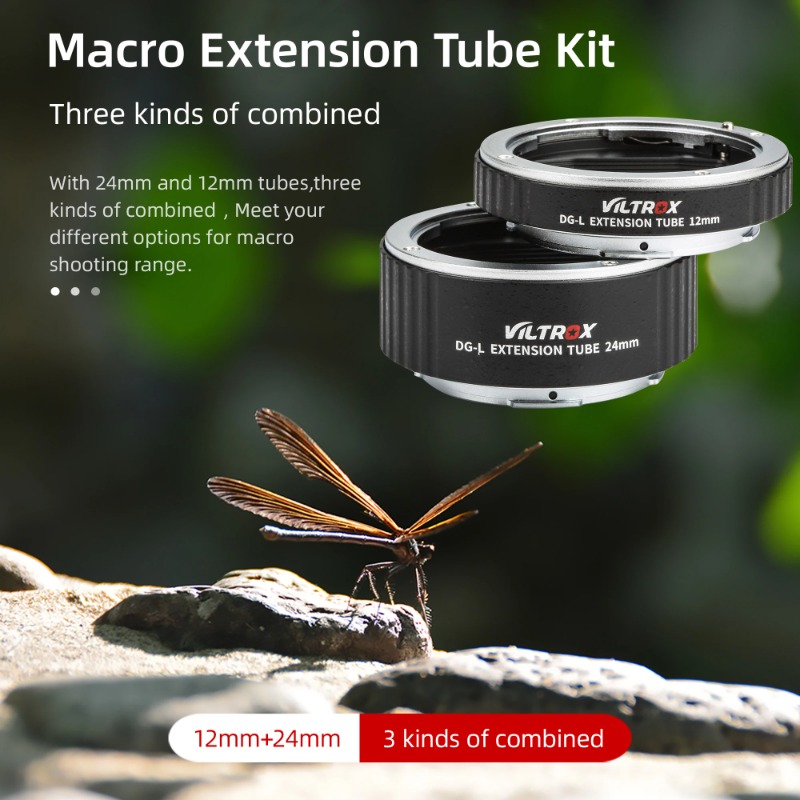 Viltrox DG-L tubo de extensión - Macro Extension Tube reseña y precio